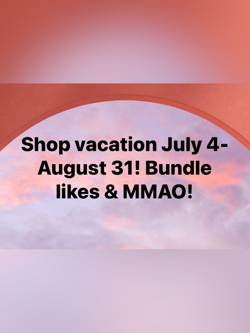 Shop vacation upcoming!